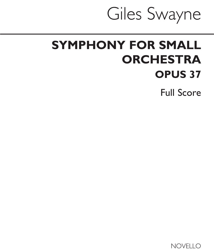 Symphony For Small Orchestra Op. 37